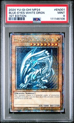 2024 YU-GI-OH! MP24-25TH ANV TIN: DUELING MIRRORS BLUE-EYES WHITE DRAGON PSA 9-image