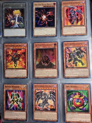 YuGiOh Red-Eyes Black Dragon Deck Collection Joey Time Wizard 45 Cards!-image