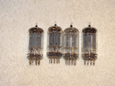 4 x 12ax7 Telefunken    Tubes*Fisher*Smooth Plates*Super Strong Bogey Test**#1-image