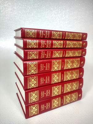7-Vol set Complete Sermons of Martin Luther HC Red+Gold (2nd printing, 2007)-image
