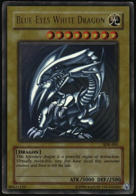 Yu-Gi-Oh! - Blue-Eyes White Dragon 2002 SDK-001 Ultra Rare Unlimited-image