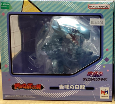 MEGATOON Yu-Gi-Oh! Duel Monsters Blue-Eyes White Dragon Figure Yugioh-image