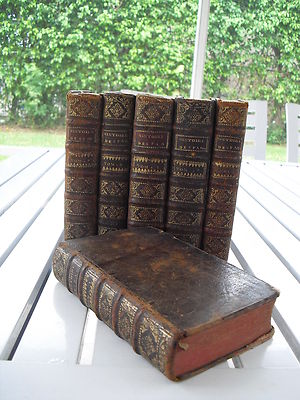 HISTOIRE GENERALE D'ESPAGNE 6 VOLUMES SET 1723  LEATHER-image