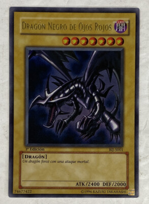 Spanish Red-Eyes Black Dragon BIJ-S001 1st Edition Dragon Negro De Ojos Rojos-image