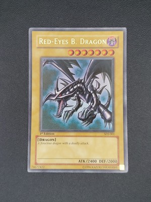 Red-Eyes Black Dragon 1st Edition SDJ-001  Ultra Rare Yu-Gi-Oh Card LP 003-image