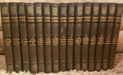 RARE Autographed John L. Stoddard's Lectures (1898) 15 Volume set-image