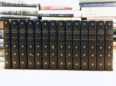 LADY JACKSON WORKS Leather Book Set Fine Bindings COMPLETE-image