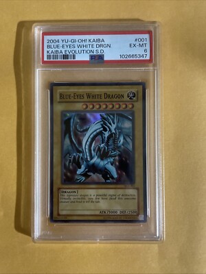 2004 Yugioh Blue Eyes White Dragon Kaiba Evolution SD SKE-001 PSA6-image