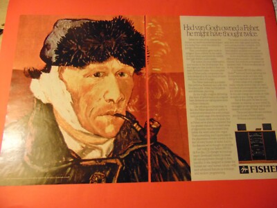1988 FISHER AUDIO SYSTEM 8855D Van Gogh might of thought twice... print ad-image