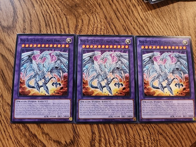 3x Neo Blue-Eyes Ultimate Dragon SDWD-EN035 Common NM Playset x3 Yugioh -image