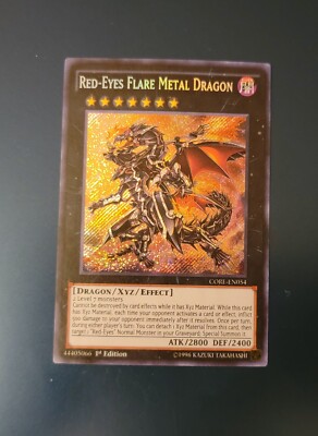 YGO Red-Eyes Flare Metal Dragon Secret 1st Ed LP Clash Of Rebellions CORE-en054-image