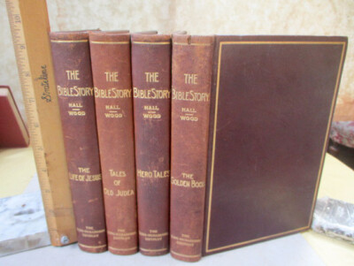 4Vols, THE BIBLE STORY, 1917, Edited Rev. Hall & Rev. Wood, Illust-image