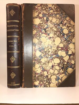 LEATHER Set;Philosophy PHYSICS! Psychology FIRST EDITION 1731 Missing Volume Two-image