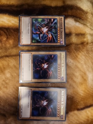 3× Yugioh Red-Eyes B. Dragon (2) LC01-EN006 & (1) LDK2-ENJ01-image