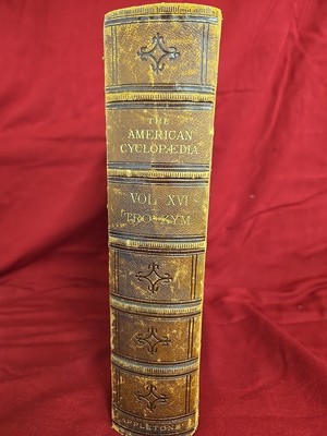 Antique 1883 The American Cyclopedia Set Vol. XVI. TRO-ZYM-image