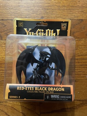 Red Eyes Black Dragon Collectible Figure In Box New On Base Yu Gi Oh Figure-image