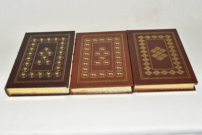 Easton Press 3V SET OUT OF AFRICA, BORN FREE, WEST NIGHT Dinesen Markham LEATHER-image