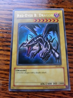 PL! Yugioh Red-Eyes Black Dragon SDJ-001 Holo Rare Yu-Gi-Oh!-image