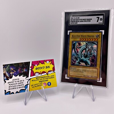 2004 Yu-Gi-Oh! Blue-Eyes White Dragon SKE-001 Grade 7 SGC-image