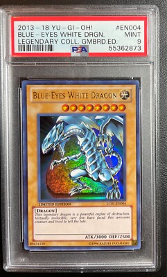 Yu-Gi-Oh! Blue-Eyes White Dragon LC01-EN004 Legendary Collection PSA 9 MINT-image