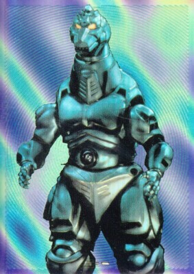 GODZILLA CHROMIUM 1996 JPP/AMADA PARALLEL HOLOCHROME STICKER # 7 MECHAGODZILLA-image