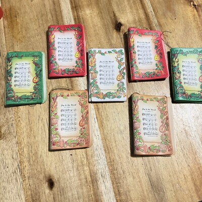 Vintage Leather Bound Joy To The World Ornament 6-image