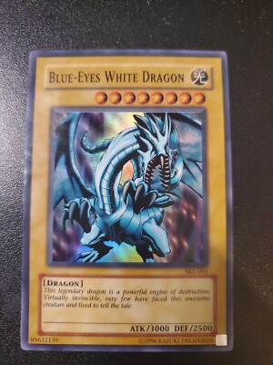 Yugioh Blue-Eyes White Dragon SKE-001 Super Rare Unlimited Edition-image