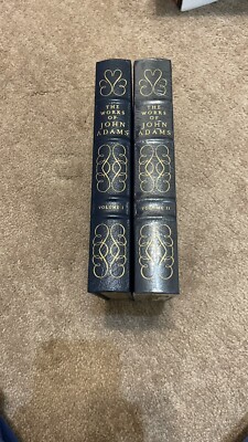 Easton Press The Works of John Adams1/ 2 Volume Set Leather-image