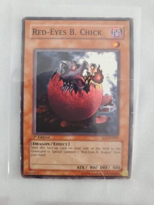 Red-Eyes B. Chick YuGiOh 1st Edition Trading Card SD1-EN007-image