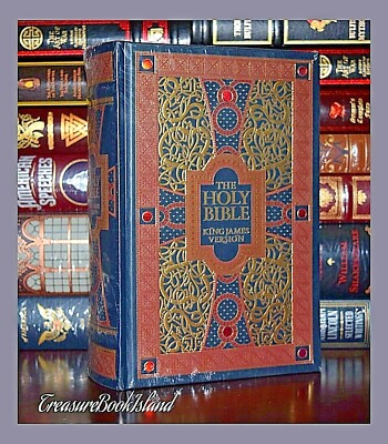 NEW Holy Bible KJV Illustrated Gustave Dore Leather Bound Collectible -image