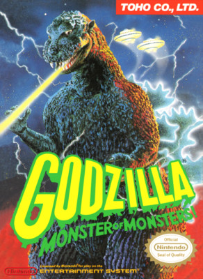 Godzilla Monster of Monsters FRIDGE MAGNET NES Nintendo Video Game Box-image