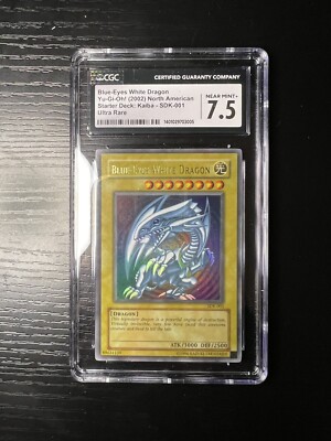 Blue-Eyes White Dragon SDK-001 CGC 7.5 Yu-Gi-Oh! Black Label-image