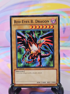 Yu-Gi-Oh TCG Card | Red-Eyes B. Dragon SDDC-EN005 First Edition-image