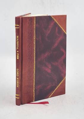 Mazeppa A Poem 1819 By George Gordon Byron [Leather Bound]-image