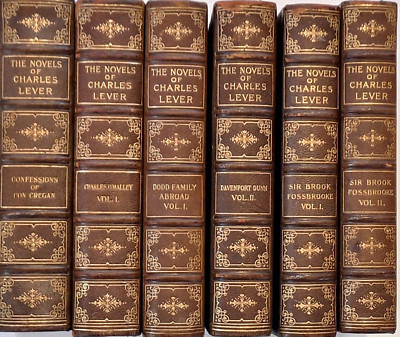 Novels of Charles Lever, Set of 6,  Copyright edition 1898 -  Engravings-image
