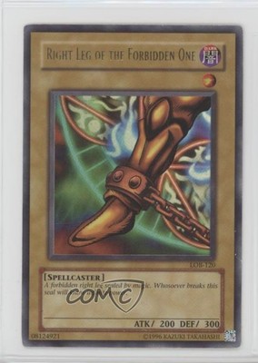 2002 Yu-Gi-Oh! Legend Blue Eyes White Dragon Right Leg of the Forbidden One 0hj2-image