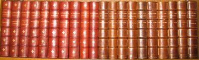LEATHER Set;SECRET COURT MEMOIRS!MARIE ANTOINETTE HISTORY ANTIQUARIAN COMPLETE!!-image