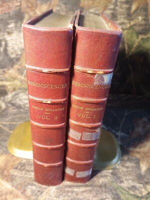 Justin McCarthy REMINISCENCES 2 Volume Set Chatti Windus 1899-image