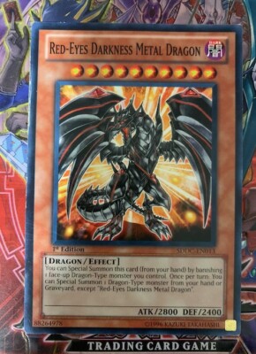 Yu-Gi-Oh! Red-Eyes Darkness Metal Dragon - SDDC-EN013 - 1st Edition-image