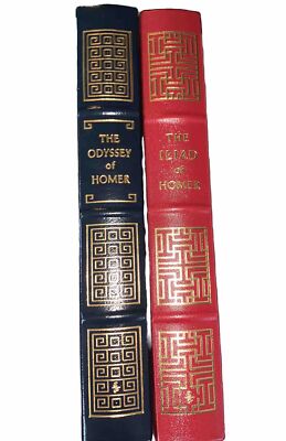The Iliad and The Odyssey of Homer Set Easton Press Collector's Edition Leather-image