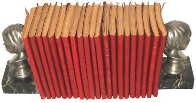 Minty Lot VtG 1920s Set of 21 Leather LITTLE LIBRARY BOOKS Robert Haas-image