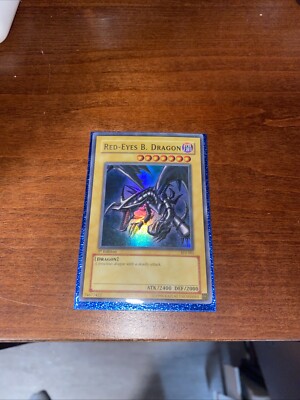 Yugioh Red-Eyes Black Dragon SDJ-001 1st Edition Ultra Rare HP-image