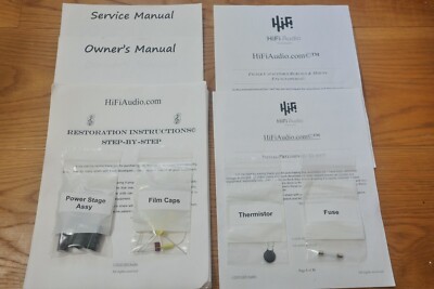 Fisher model 100 amplifier restoration recap repair service rebuild kit fix-image