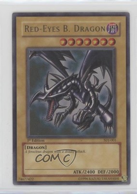 Red-Eyes B Dragon (Red-Eyes Black Dragon) 1st Ed. YuGiOh Starter Deck Joey fi8-image