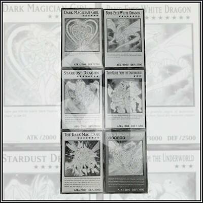 BLUE-EYES WHITE DRAGON, DARK MAGICIAN GIRL | 6 OVERSIZED GIANT Yu-Gi-Oh! CARDS🔥-image