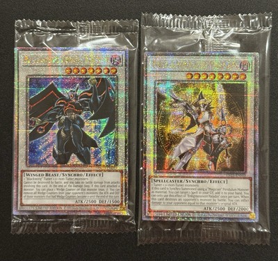 2023 YUGIOH MP23 DUELING HEROES 1ST ED QC SECRET RARE PALADIN & BLACKWING NM SET-image