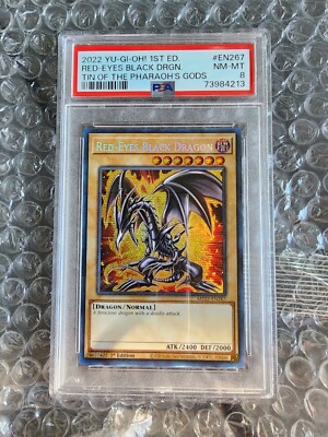 Yugioh! Red-Eyes Black Dragon MP22-EN267 PSA GEM-MT 8-image