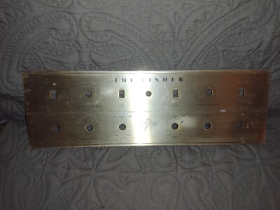 FISHER KX-200 FACEPLATE f/ STEREO MASTER CONTROL AMPLIFIER-image