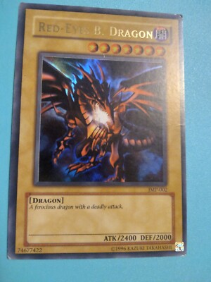 Yu-Gi-Oh! TCG:Red-Eyes Black Dragon ULTRA RARE JMP-002 (damaged)-image