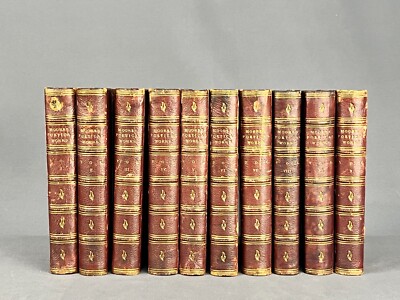 10 Volume Set of The Poetical Works of Thomas Moore; 1869-image